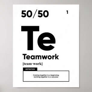Teamwork Definition   MOTIVIEREND Poster