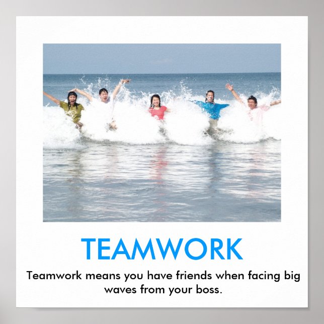 TEAMWORK-Demotivationspaket Poster (Vorne)