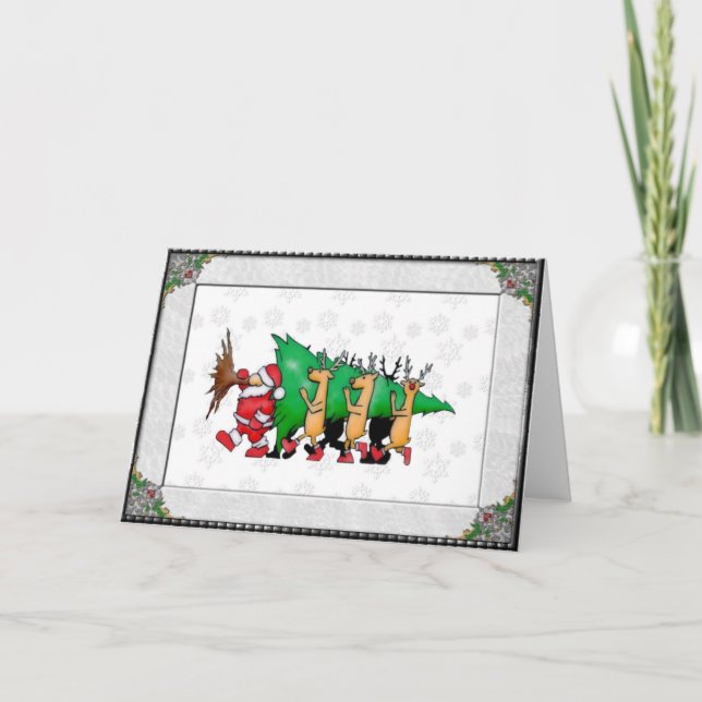 Teamwork Feiertagskarte (Vorderseite)