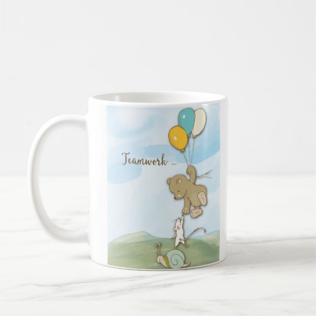 Teamwork Herzlichen Glückwunsch an die Bärenmouse  Kaffeetasse (Links)