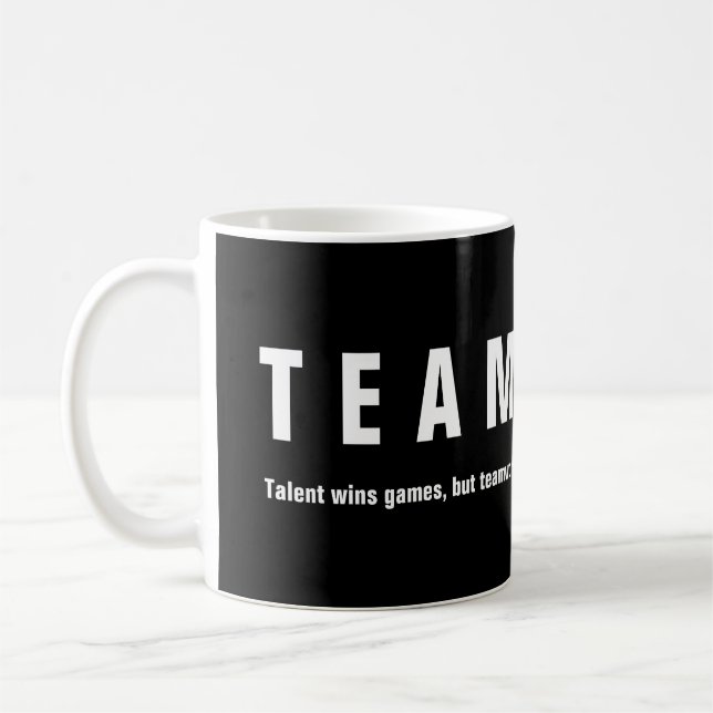Teamwork Inspiration Motivierend Zitat Kaffeetasse (Links)