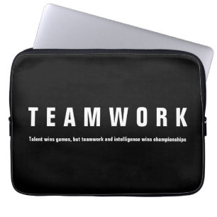 Teamwork Inspiration Motivierend Zitat Laptopschutzhülle