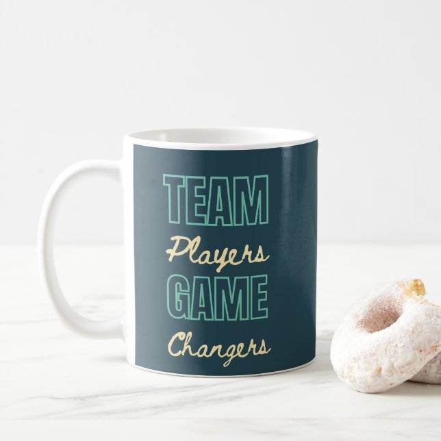 Teamwork Inspiration Office Business-Geschenk Kaffeetasse (Mit Donut)