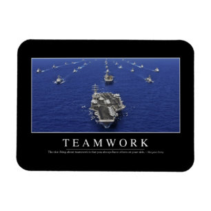 Teamwork: Inspiration Zitat Magnet