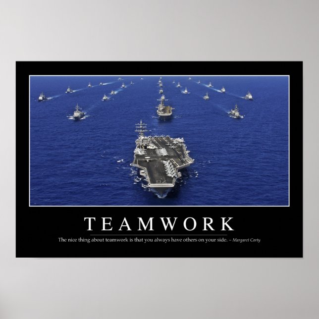 Teamwork: Inspiration Zitat Poster (Vorne)