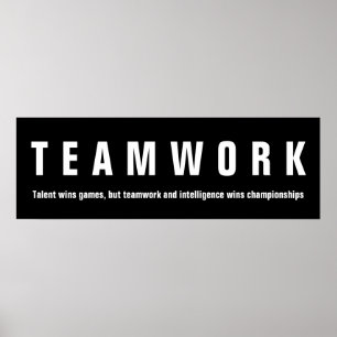 Teamwork Inspirational Quote Motivational Poster