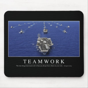 Teamwork: Inspirierend Zitat Mousepad