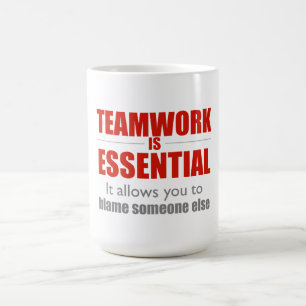 Teamwork ist wesentlich kaffeetasse