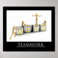 Teamwork Konzept - Poster