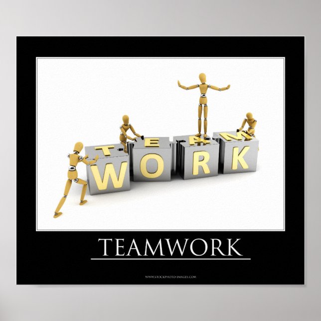 Teamwork Konzept - Poster (Vorne)