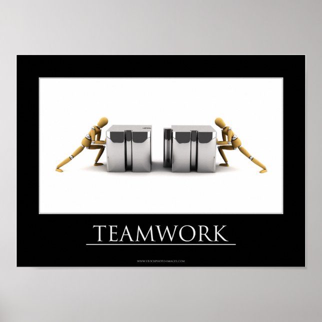Teamwork-Konzept Poster (Vorne)