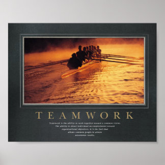 Teamwork Leistungsstarkes Poster