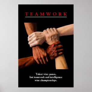 Teamwork Motivierend Inspiration Poster