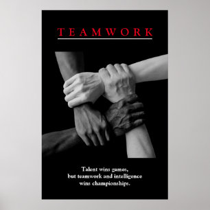 Teamwork Motivierend Inspiration Poster