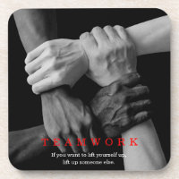 Teamwork Motivierend Inspiration-Quote-Hands