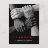 Teamwork Motivierend Inspiration-Quote-Hands
