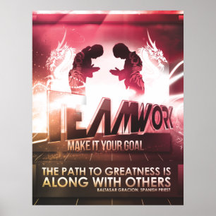 TEAMWORK - MOTIVIEREND PLAKAT