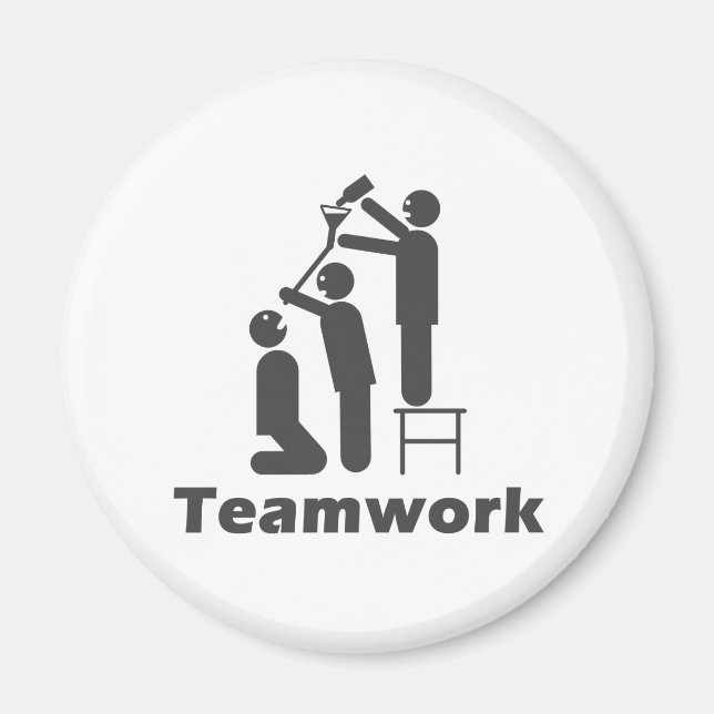 Teamwork - Motivierend Ware Magnet (Vorne)