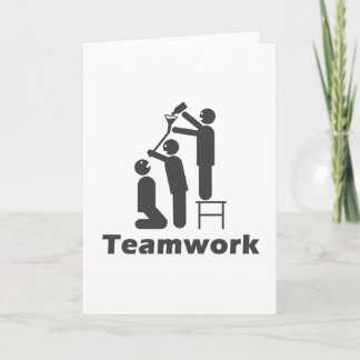 Teamwork - motivierend Waren Karte
