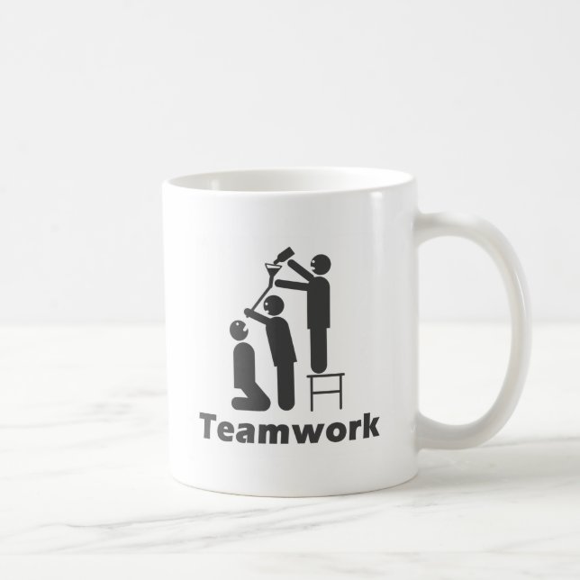 Teamwork - motivierend Waren Tasse (Rechts)