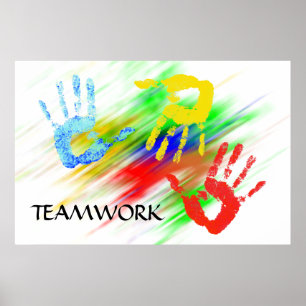 Teamwork-Plakat Poster