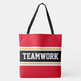TEAMWORK Sporty Grey Schwarz-weiß Racing Stripes
