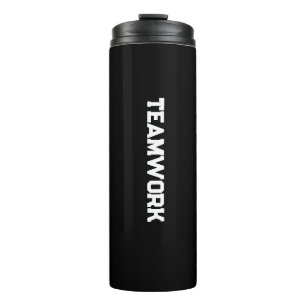 "TEAMWORK" Wasserflasche Thermosbecher