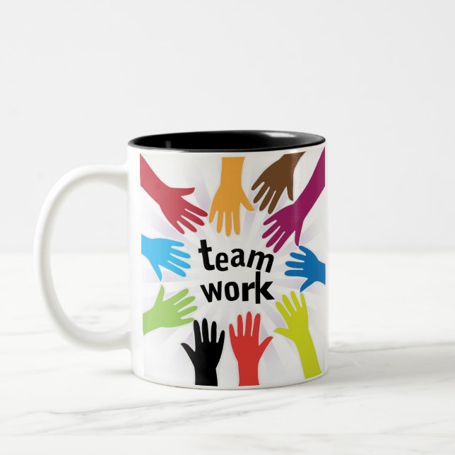 TeamWork Zweifarbige Tasse (Links)