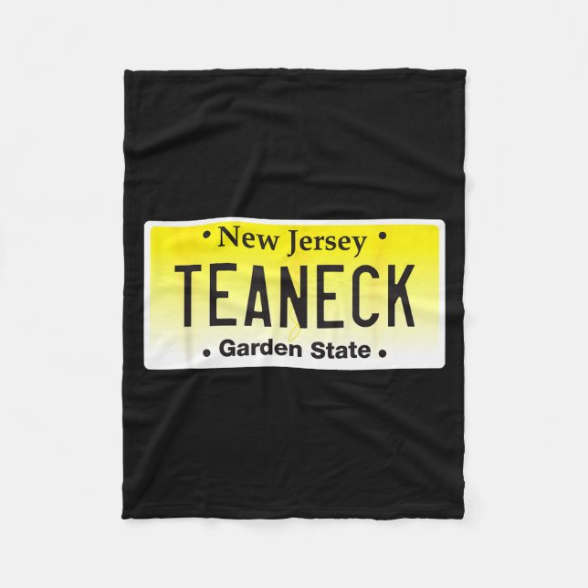 Teaneck New Jersey Hometown Nj License Plate Graph Fleecedecke (Vorderseite)