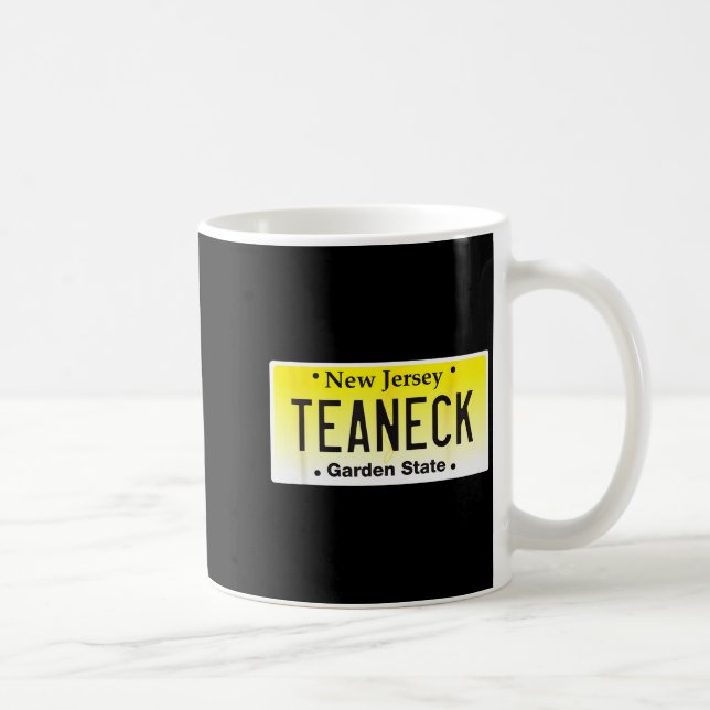 Teaneck New Jersey Hometown Nj License Plate Graph Kaffeetasse (Rechts)