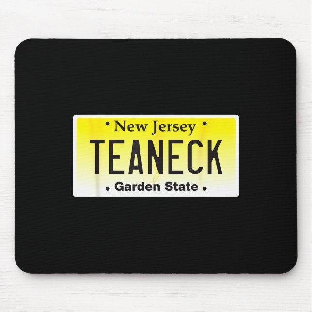 Teaneck New Jersey Hometown Nj License Plate Graph Mousepad (Vorne)