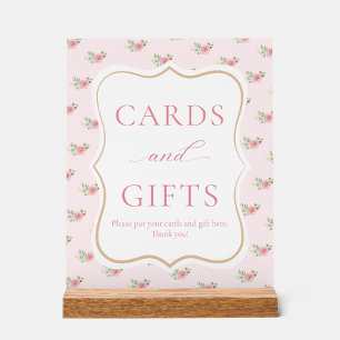 Teaparty-Blumen-Brautparty-Karten und Geschenke Acrylschild