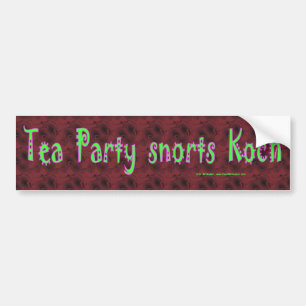 TeaPartySnortsKoch Autoaufkleber