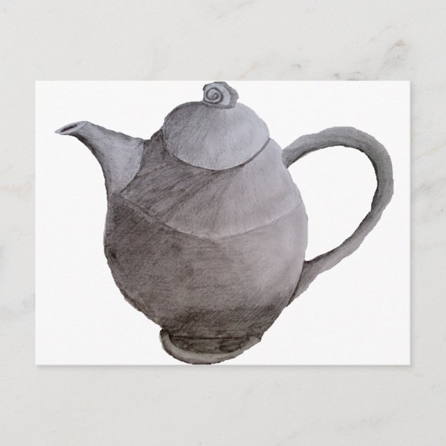 Teapot Art Illustration Postkarte (Vorderseite)