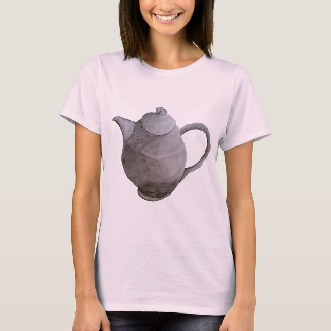 Teapot Art Illustration T-Shirt (Vorderseite)