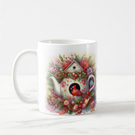 Teapot Birdhouse Kardinal 2 Kaffeetasse