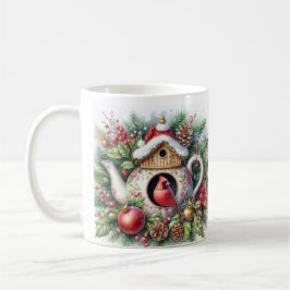 Teapot Birdhouse Kardinal 3 Kaffeetasse