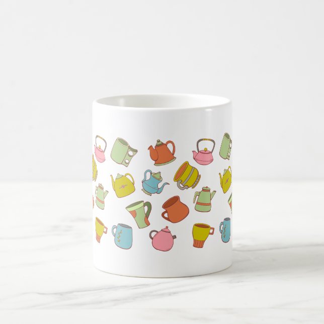 Teapot & Cup Pattern  Kaffeetasse (Mittel)