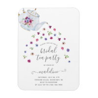 Teapot Floral Brautparty Tee Party Einladung