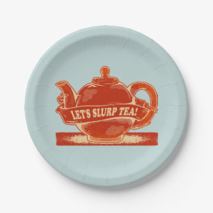 Teapot Funny Drinking Tee Pappteller