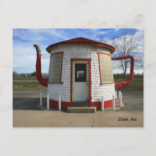 Teapot Gas Station - Zillah, Washington Postkarte