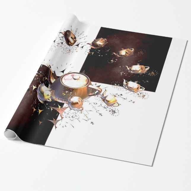 Teapot-Party Geschenkpapier (Ungerollt)