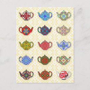 Teapots Postkarte