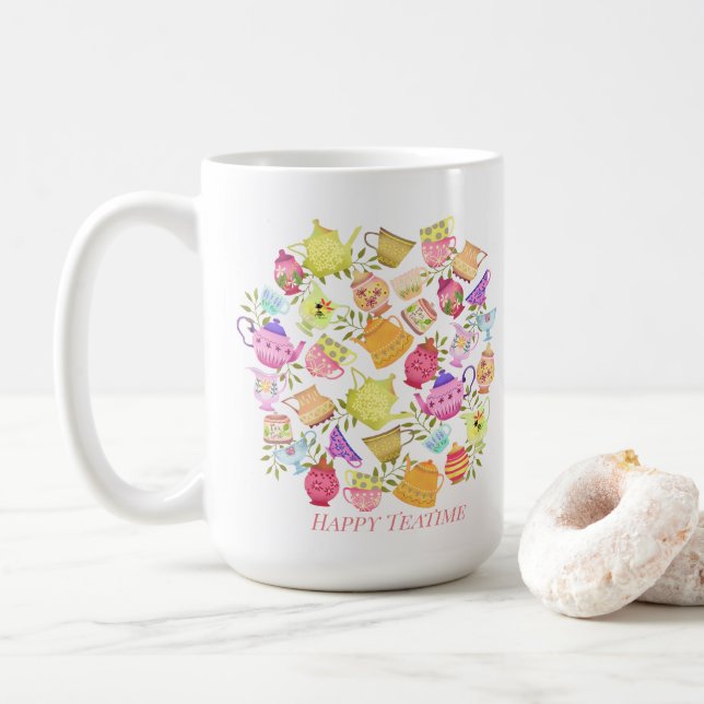 Teapots und Cups Kaffeetasse (Mit Donut)