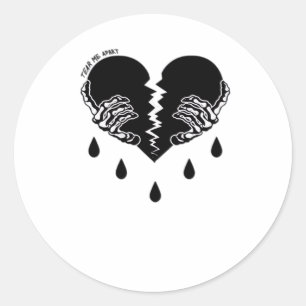 Tear Me Apart Classic Runder Aufkleber