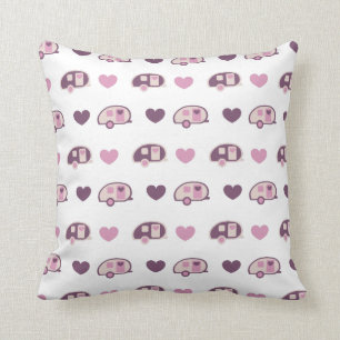 Teardrop-Anhänger-Rosa-Muster Kissen
