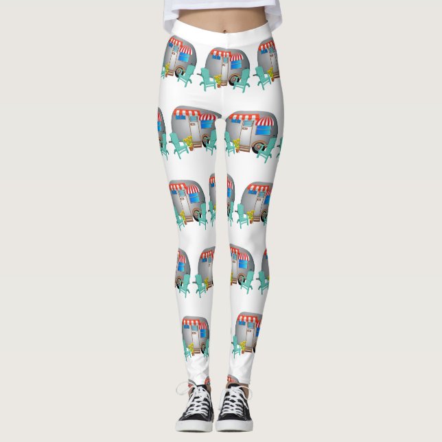 Teardrop Caravan Camper Thunder_Cove Leggings (Vorderseite)
