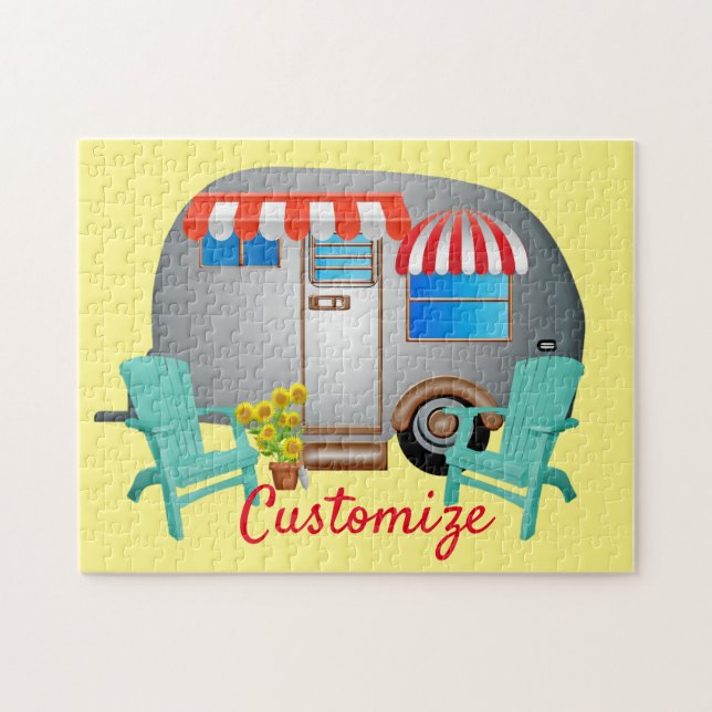 Teardrop Caravan Camper Thunder_Cove Puzzle (Horizontal)