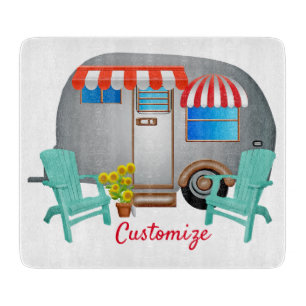 Teardrop Caravan Camper Thunder_Cove Schneidebrett