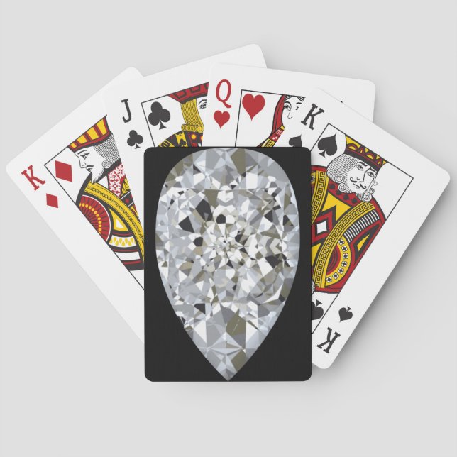 Teardrop Diamond Bicycle® Play Spielkarten (Rückseite)